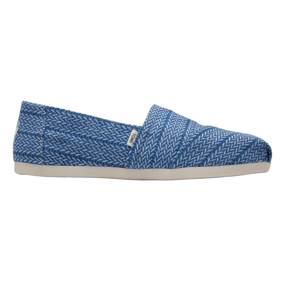 TOMS WOMEN'S BLUE HERRINGBONE